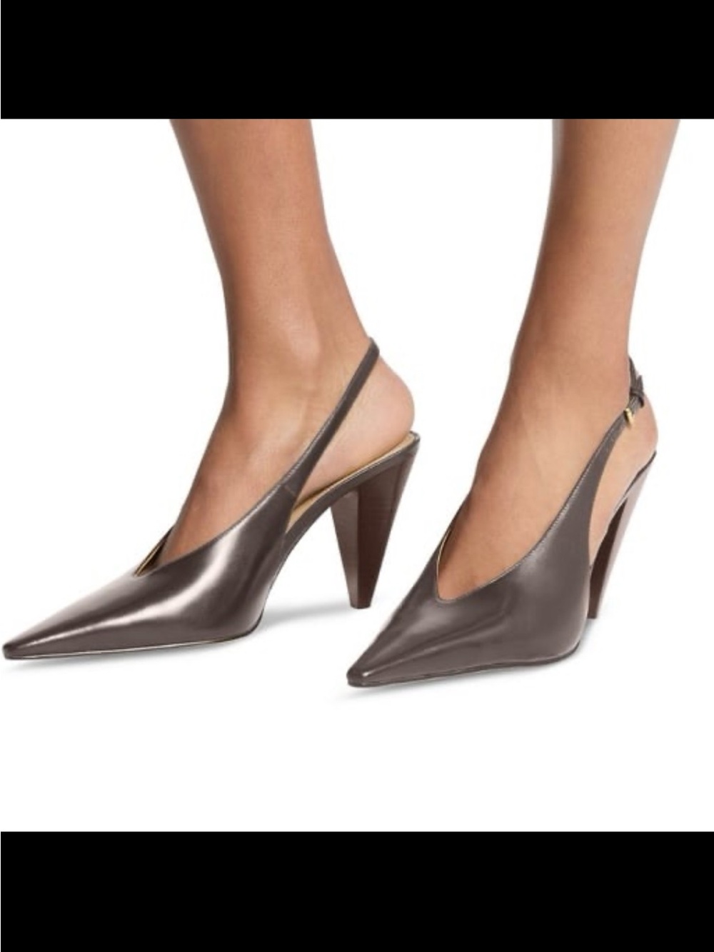 NWB Michael Kors women’s electra pointed toe slingback pumps brown size 7